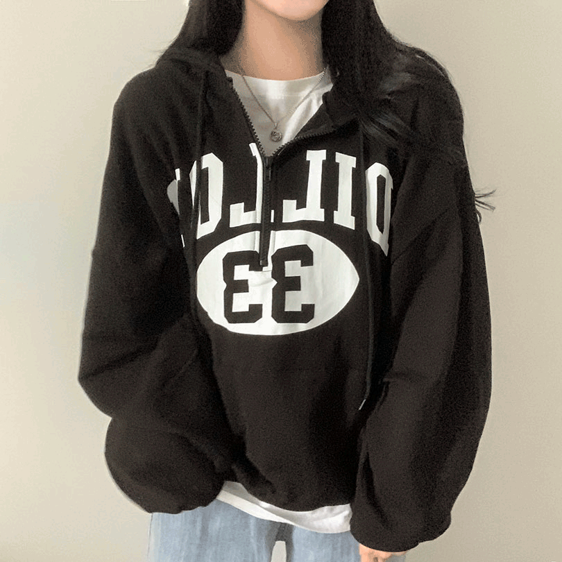 韓国の女性ファッション / Loccoプリンティングオーバーフィットアノラックパーカー ts1202 5,681円