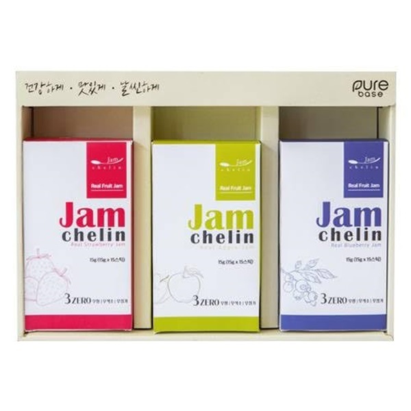 ジャムシェフ プレミアムフルーツジャム 3種セット（いちご・ブルーベリー・りんご） 低温濃縮製法 個包装スティックタイプ 保存料不使用 プレバイオティクス甘味料使用