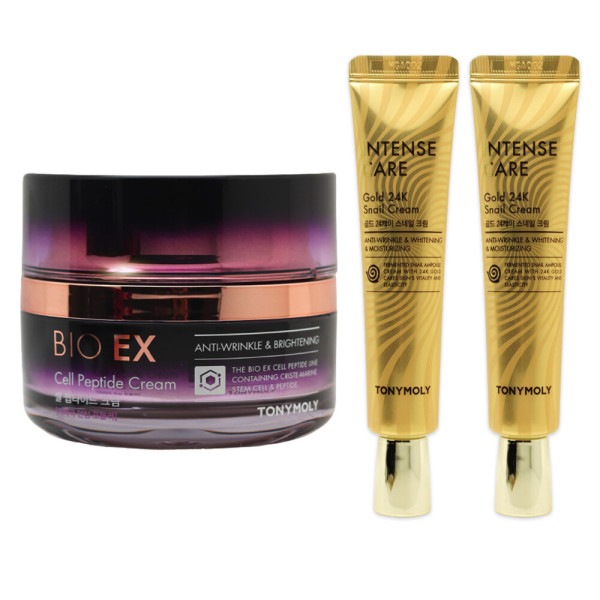 トニーモリーバイオイーエックスセルペプチドクリーム60ml+スネイルクリーム(30ml+30ml)