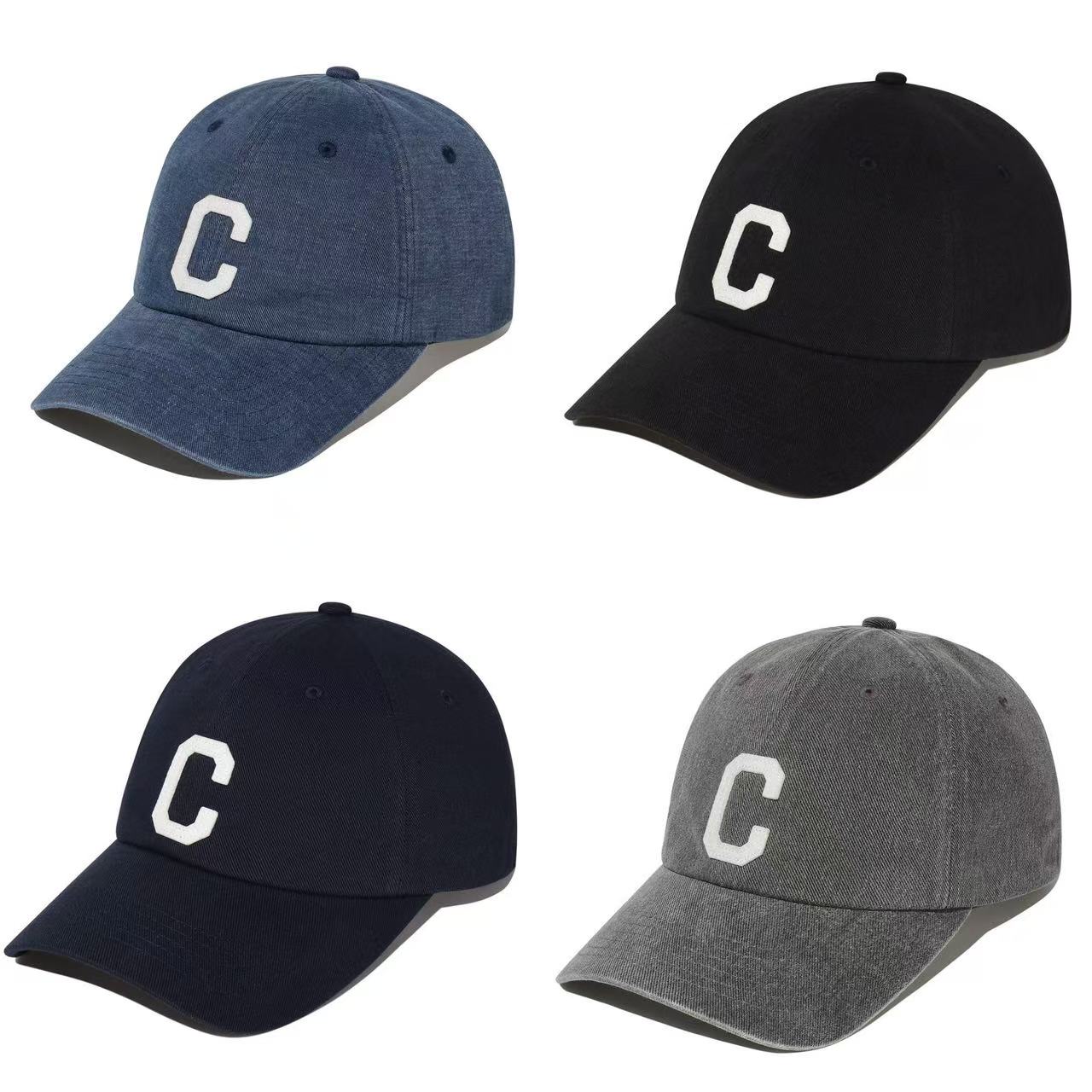 [コージーフィット] ウォッシング Cロゴ B.Bキャップ (ネイビー/Black/ダークグレー/DarkNavy)