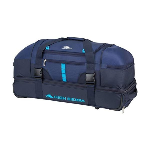 High Sierra Evolution Drop Bottom Rolling Duffel Bag， True Navy/Midnight/Pool， 30-Inch 並行輸入品
