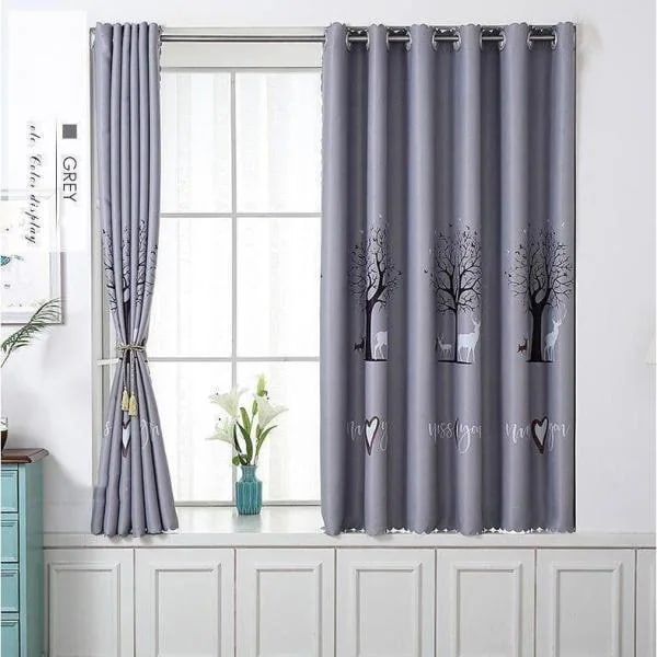 新亦遮光カーテン小窓用カーテン突っ張り棒便利強力出窓小窓用リビングルーム/ベッドルームカーテン保温遮光防炎遮熱伸縮棒