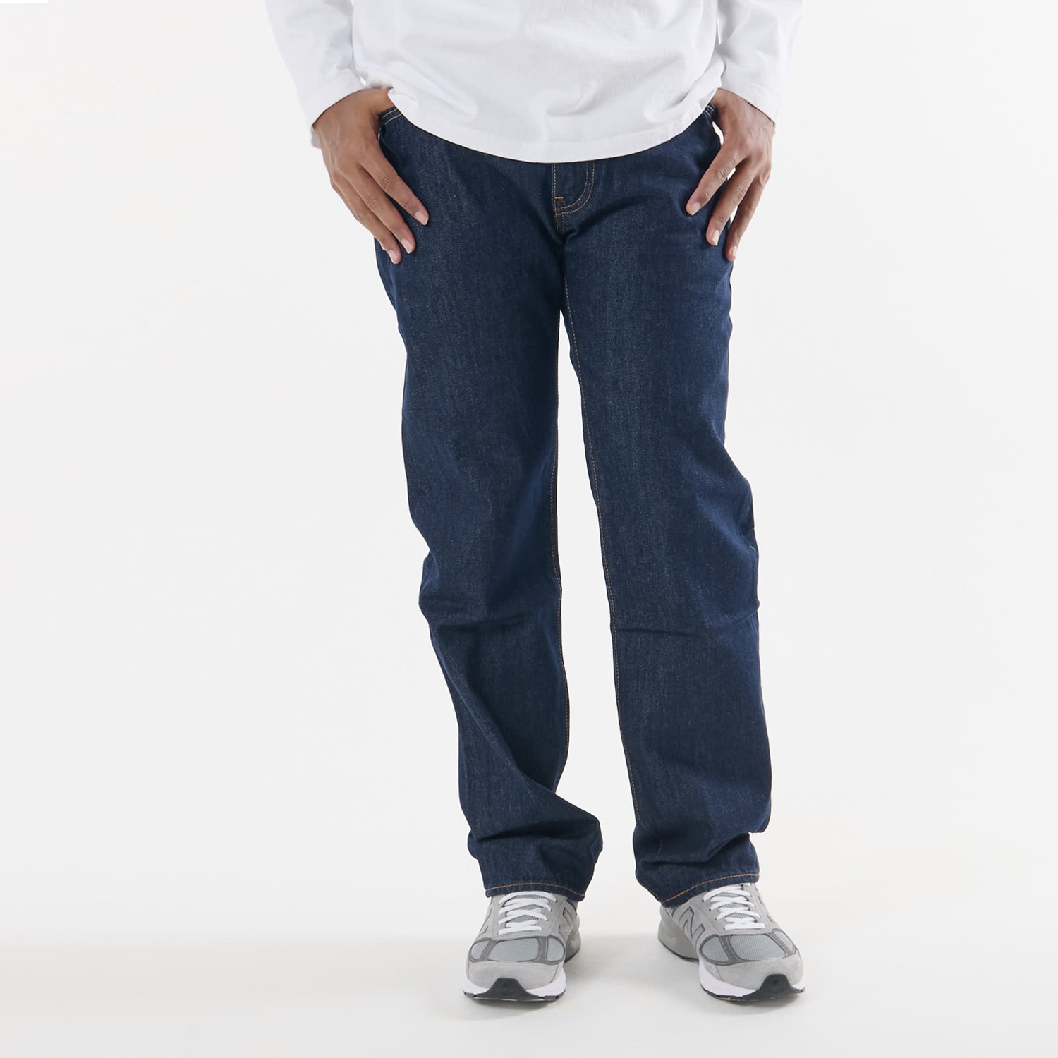 555 デニム パンツ ジーンズ ジーパン メンズ リラックスストレート ダーク ネイビー 000LO-0000