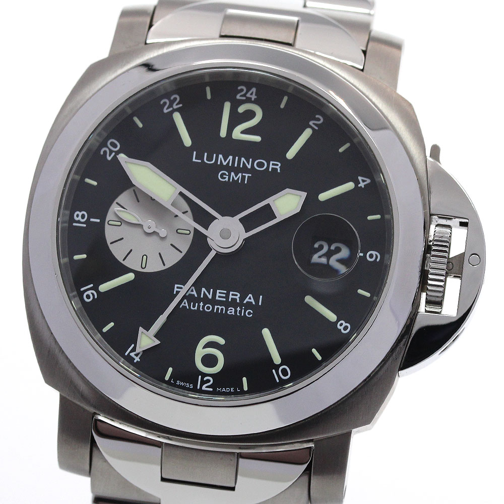 パネライ PANERAI PAM00161 ルミノール GMT デイト 自動巻き メンズ 良品 _847572【中古】