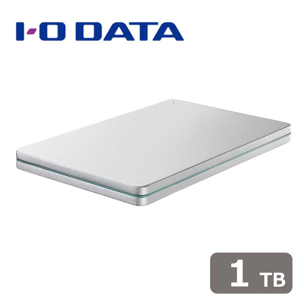 アイ・オー・データ機器I-O DATA USB 3.2 Gen 1（USB 3.0）/2.0対応 ポータブルハードディスク「カクうす」 1TB（Silver×Green） HDPXUTS1S