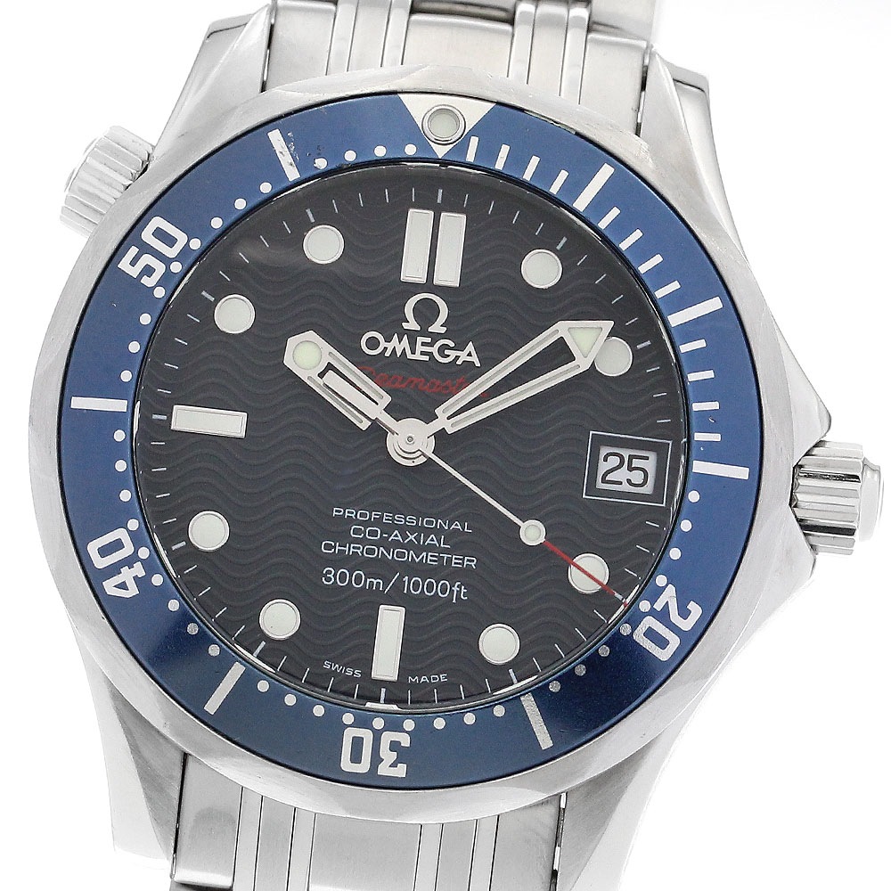 オメガ OMEGA 2222.80 シーマスター ダイバー 300M デイト コーアクシャル 自動巻き ボーイズ _884514【中古】