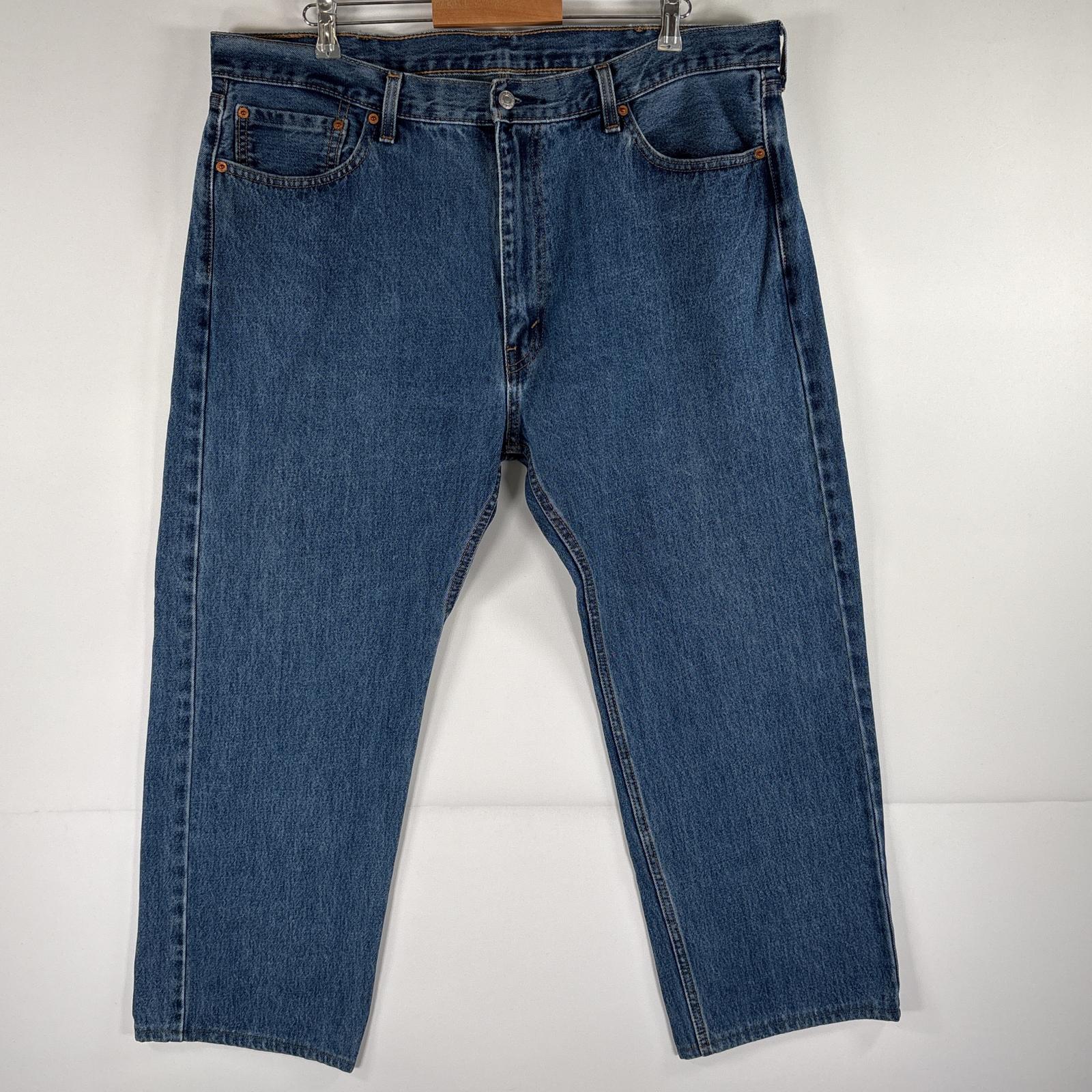 古着 デニムパンツ 505 ストレート ジーパン 大きいサイズ ジーンズ w42 L30 ブルー メンズ