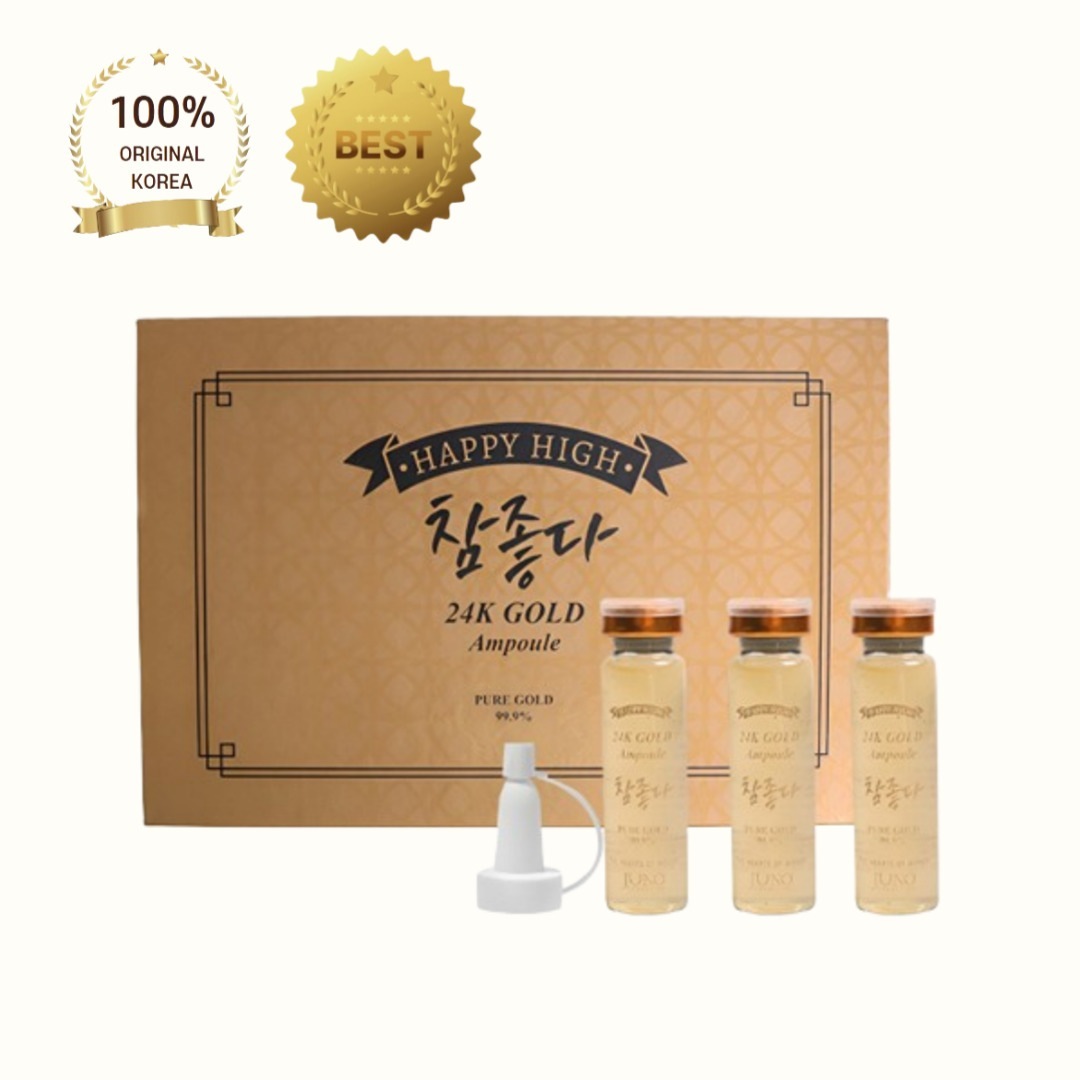 [正品]ChamJota 24Kゴールドアンプル 17ml * 10個入り + ショッピングバッグプレゼント [24Kゴールド, お肌のシミを見えにくくカバーします, しわ改善, アンプル, 贅沢美容 8,501円