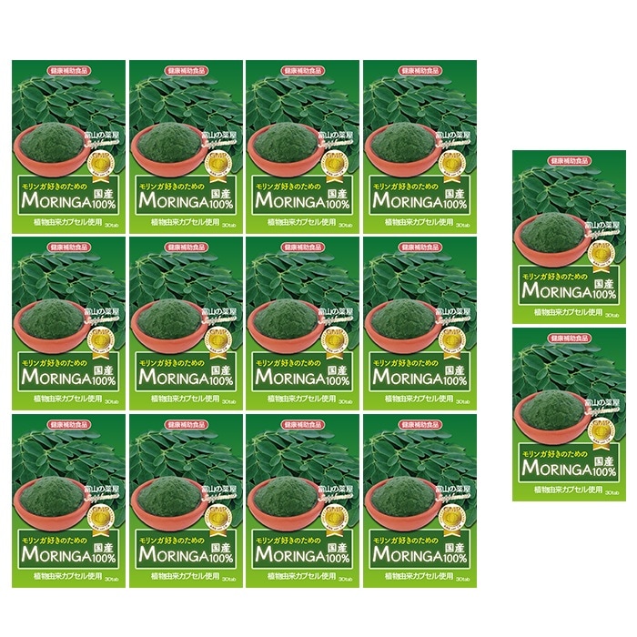 モリンガ サプリ １２個＋2個無料 1粒で300mg高配合 国内天然栽培原料使用