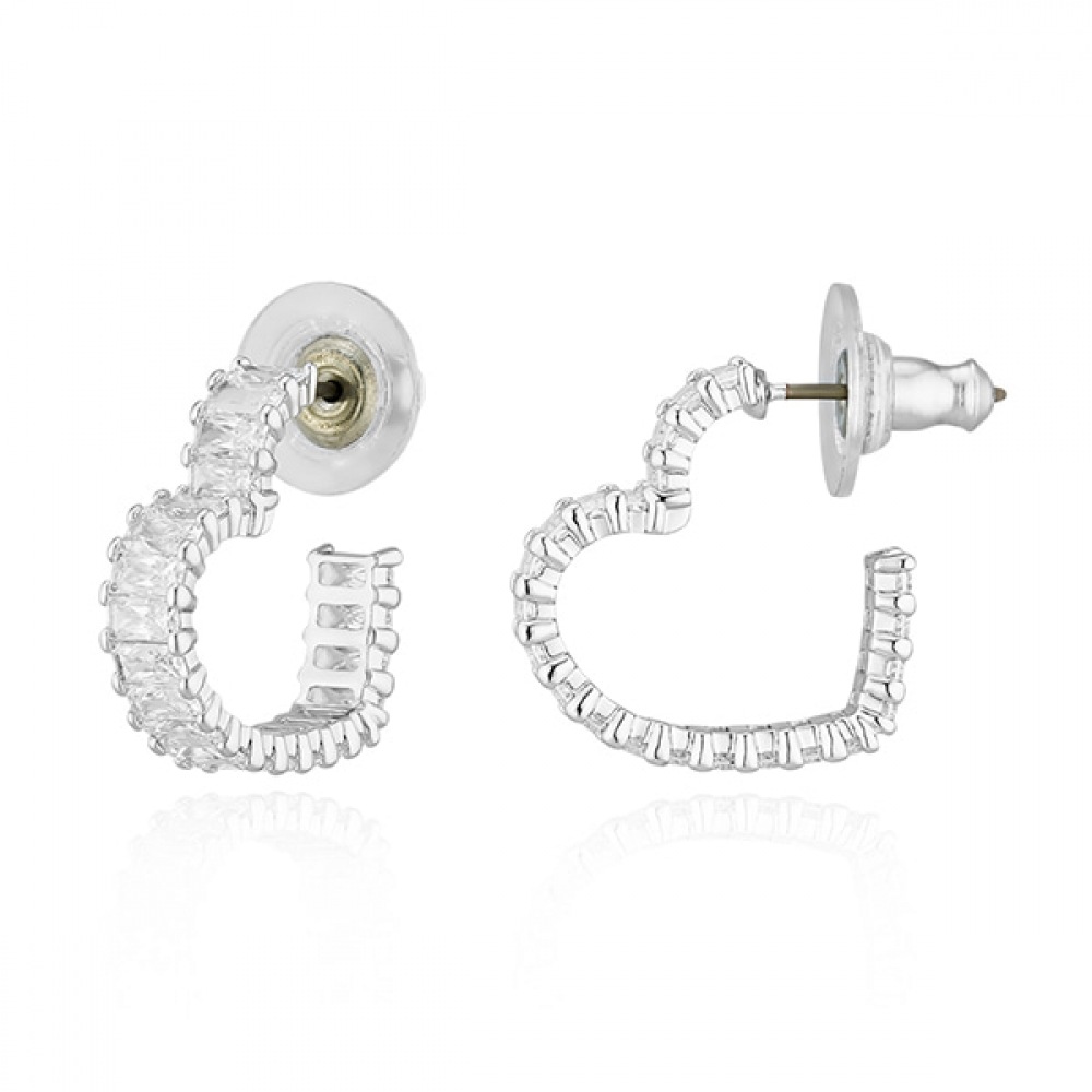 スワロフスキー 5653170 マトリックスハートフープスモールピアス