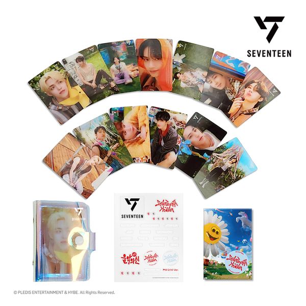 予定日 07-12 SEVENTEEN - 3D lenticular mini card & binder HEAVEN PM 2:14 Ver