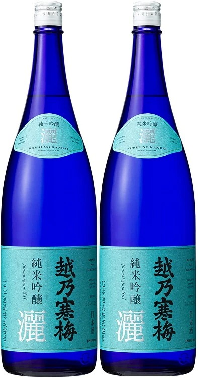 【送料無料】日本酒石本酒造 越乃寒梅 灑 (さい) 純米吟醸 1800ml 1.8L2本【北海道沖縄県東北四国九州地方は必ず送料がかかります】【熨斗ご贈答品