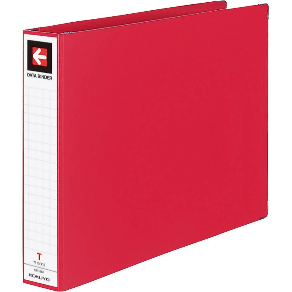 （まとめ買い）データ バインダーT バースト用 ワイド 450枚収容 赤 EBT-551R [x3]