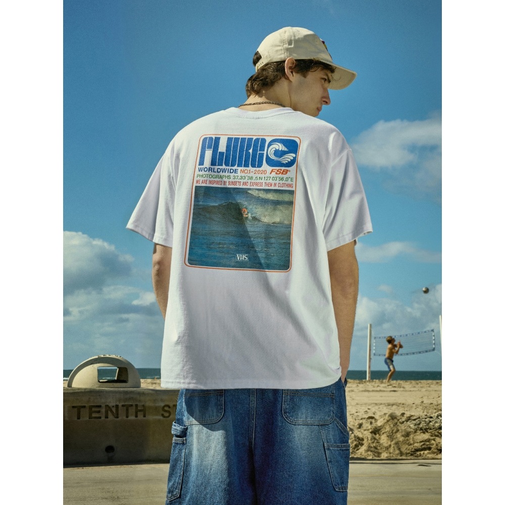 フルークフルークサーファーウェーブショートスリーブ T シャツ FST331 3COLOR