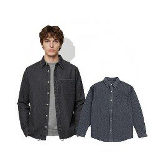 男性用ウォッシングデニムシャツ10540-020-830-10AB-SH