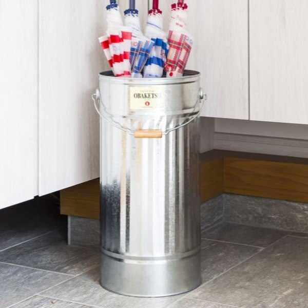 傘立て 屋外兼用 オバケツ 約 20本収納 KD OBAKETSU 屋外 屋内 アンブレラスタンド 傘たて かさ立て スリム コンパクト レトロ 玄関 収納 トタン シンプル おしゃれ 傘立