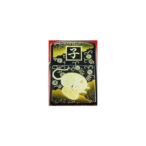 限定　ZIPPO ジッポーライター　2LA-MOUSE　本漆・十二支本金蒔絵（桐箱入り）