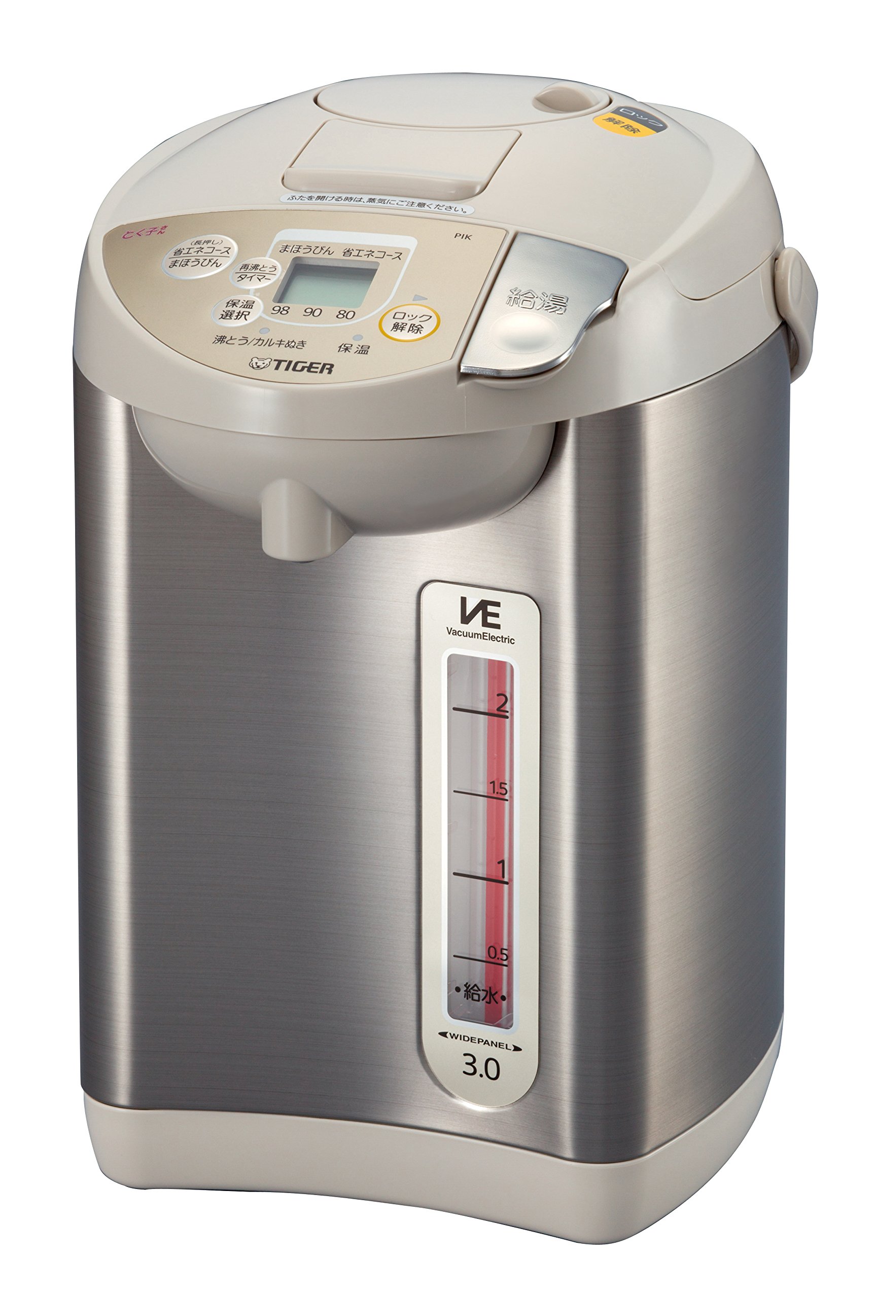 タイガー 魔法瓶 電気 ポット 3L ベージュ 節電 VE 保温 とく子さん PIK-A300-C Tiger