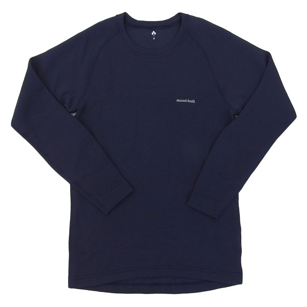 モンベル アンダーウェア インナー メンズ Sサイズ ネイビー ジオライン EXP.ラウンドネックシャツ Men s RS1107712NV mont-bell