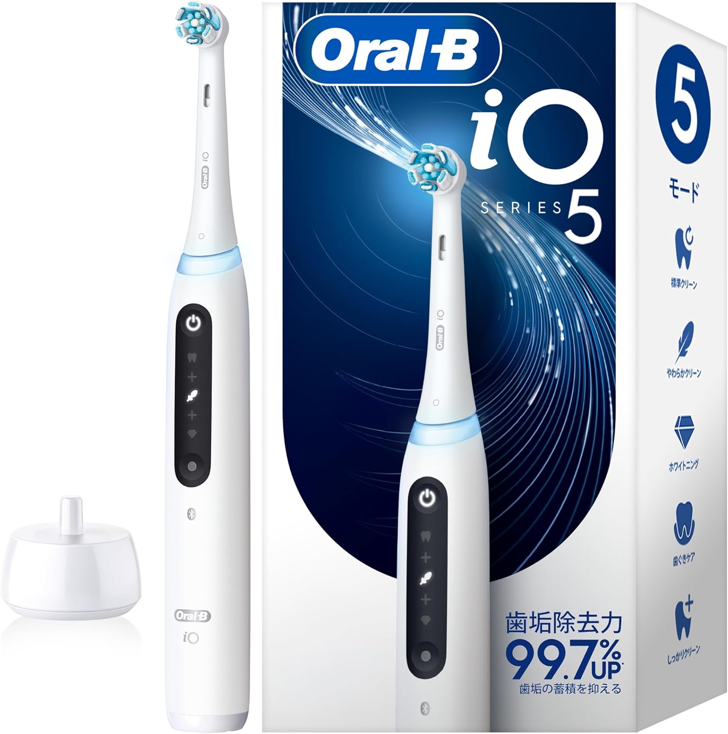 ブラウン 電動歯ブラシ オーラルB 【定番モデル】 iO5 お口・歯ぐきのトータルケア 防水 iOG51A60WT 【Amazon.co.jp 限定】