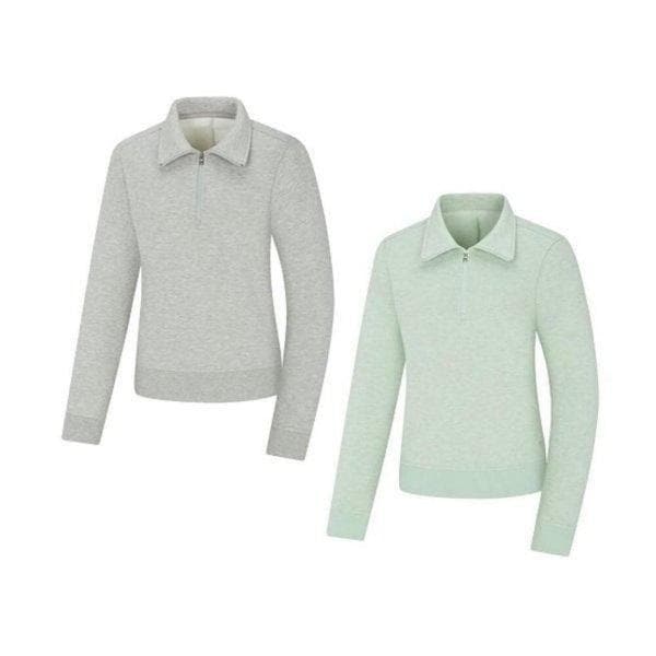 AK平沢店 W583 KVT4583W シアンヌ(女) 冬 カジュアル カラー ジップアップ Tシャツ