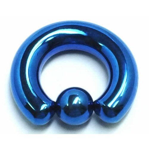 ニッケルフリー 0G ボディピアス ブルー チタン CBR キャプティブビーズリング 0ゲージ 青色 発色 定番 耳 軟骨 ヘリックス コンク 男性 女性 プレゼント blr0gxxxxxxxx