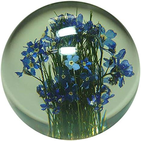 HafodGrange ハフォドグレンジ 花文鎮フラワーペーパーウエイトS 忘れな草 HG18S