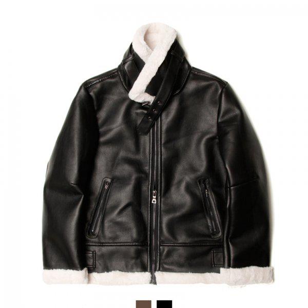 メンズ冬のフリース裏地付きカラージッパージャケットDMES-JUW-STS14244340