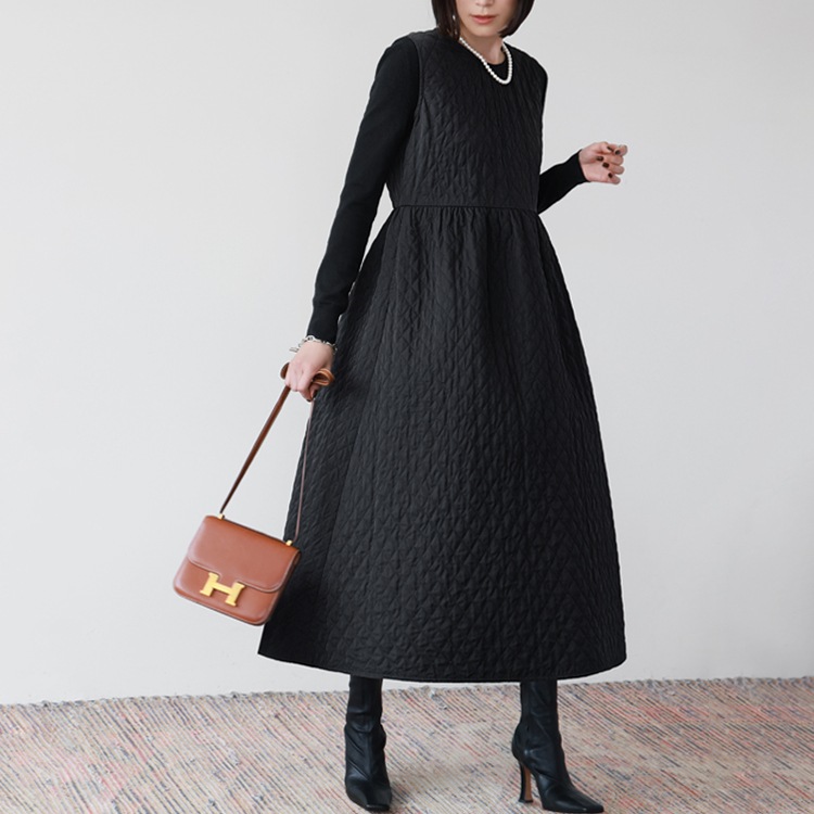 国内発送 ワンピース 秋 秋冬 レディース カジュアル きれいめ ロング ナチュラル 大きいサイズ シンプル ゆったり 可愛い かわいい おしゃれ 大人 体型カバー ミモレ丈 ハイウエスト