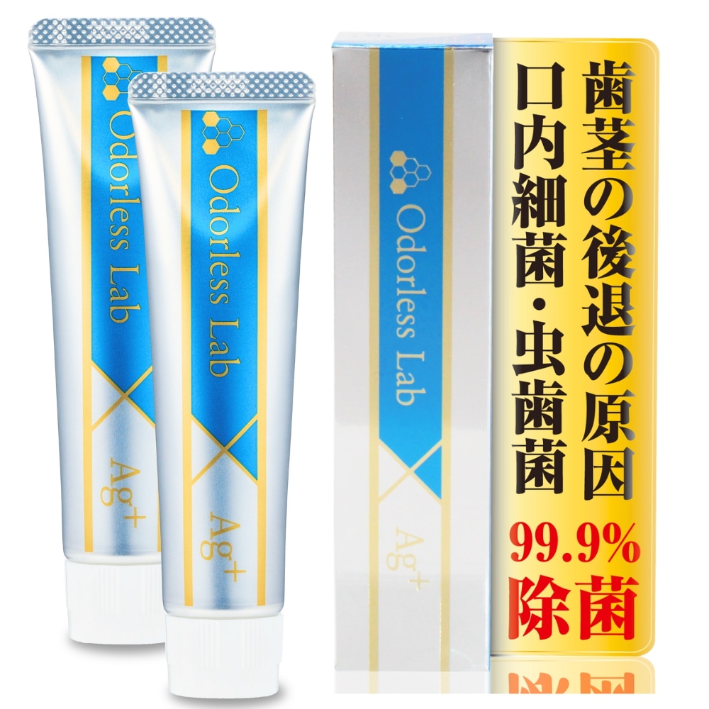 銀イオン歯磨き粉 50g×2本 【高濃度銀イオン配合】 300ppm Ag+ イオン歯磨き 口臭 虫歯 口内細菌 ハミガキ 歯磨き粉 フッ素未配合 国内生産品 ペースト 銀イオン歯磨き