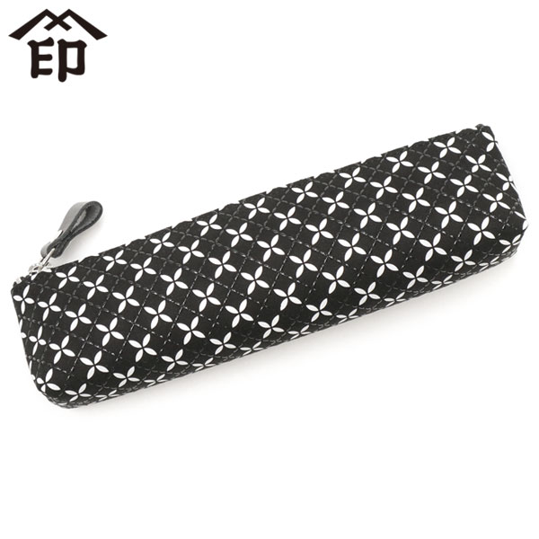 筆箱 そよか ペンケースA 本革 鹿革 革 ペンケース レザー 漆 軽量 上原勇七 甲州印伝 七宝繋ぎ 和柄 上品 日本製 レディース 8816