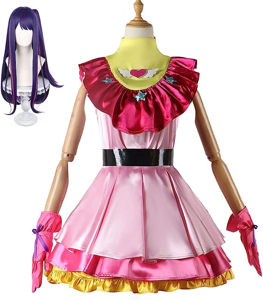 コスプレ衣装 推しの子 ウィッグ付き 星野アイ 舞台服 星野 瑠美衣 ルビー 有馬かな パーティー 変装 演出服 祝日 贈り物 クリスマス パーティー 文化祭