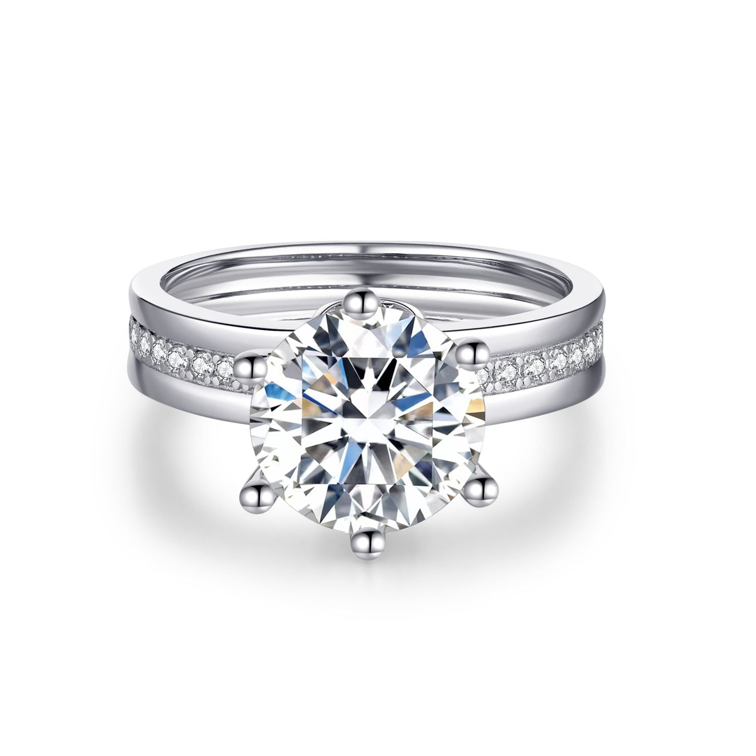 【#10】（にじいろ）2CT S925モアサナイトのリング