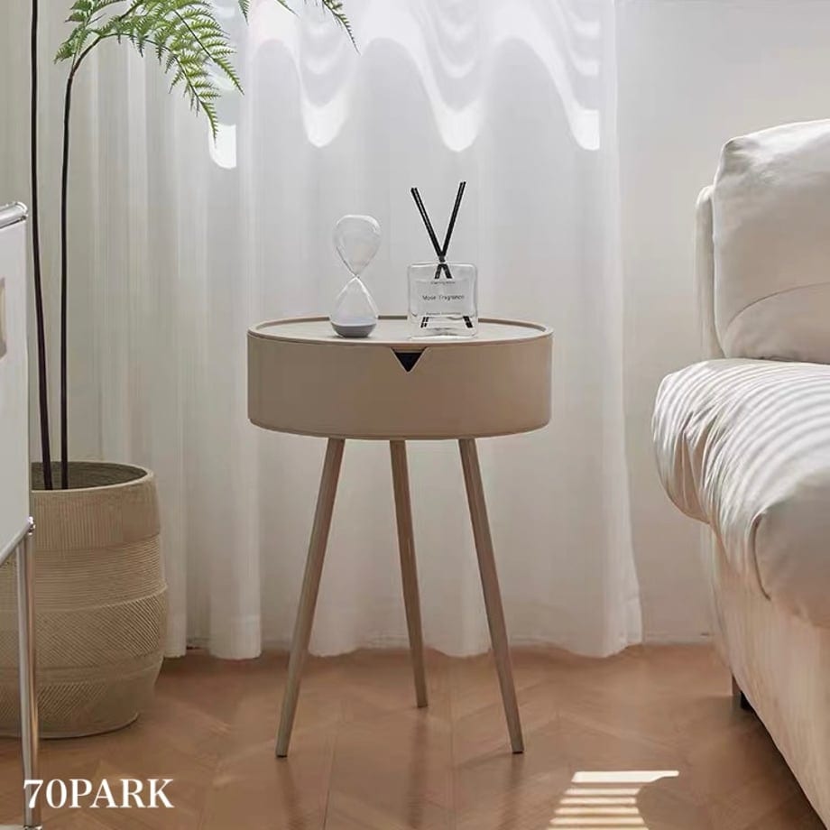 収納付き シンプル ラウンド サイドテーブル 全3色 おしゃれ 韓国インテリア 韓国雑貨 韓国っぽ インテリア雑貨 韓国 4,382円