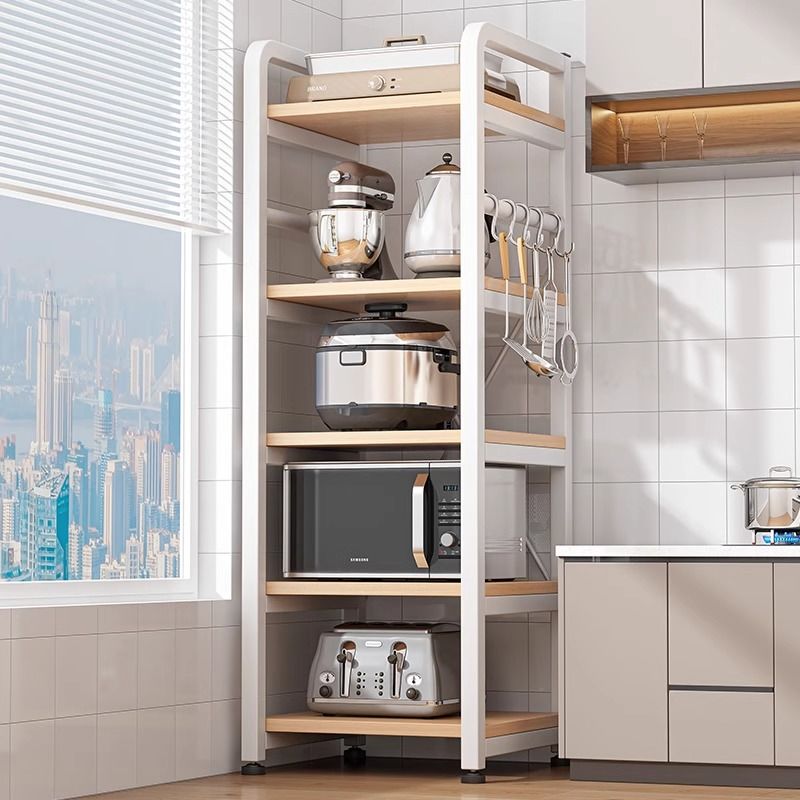 キッチンラック家庭用多層フロアスタンド電子レンジ調味料多機能用品棚収納ラック