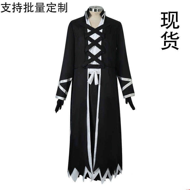 死神cos服千血戦篇黒崎一護死覇装戦損版コスプレアニメ衣装
