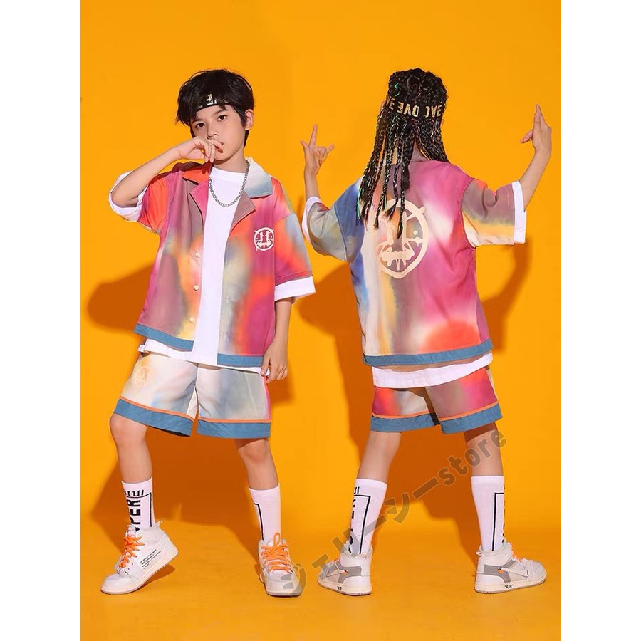 キッズ ダンス 衣装 セットアップ 子供服 ダンス衣装 ヒップホップ ファッション 女の子 男の子