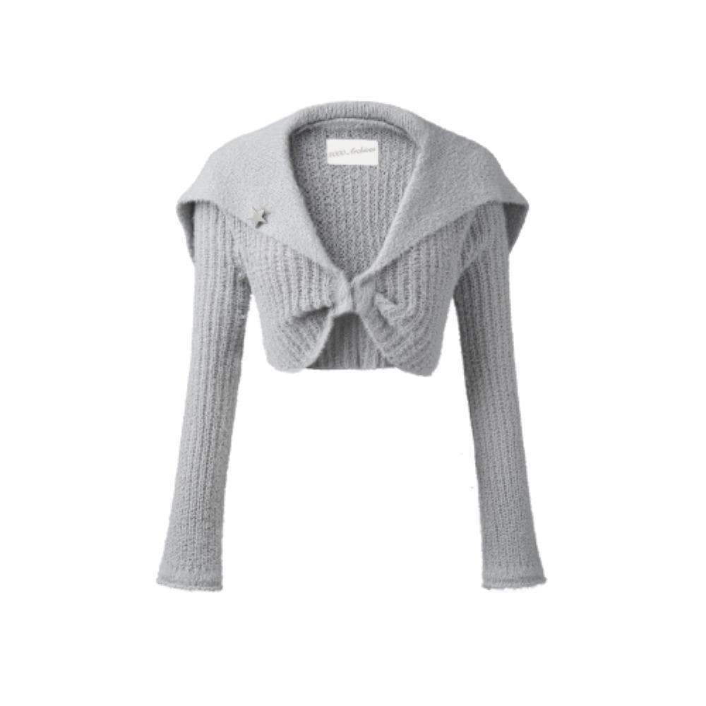 2000Archives KNITTED SAILOR BOLERO GREY 2AKWSS2408GY