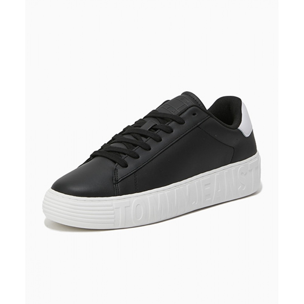 トミージーンズジーンズアウトソールエッセンシャル・スニーカー-ブラック (T52F0ARS120FT1BDS) 14,103円