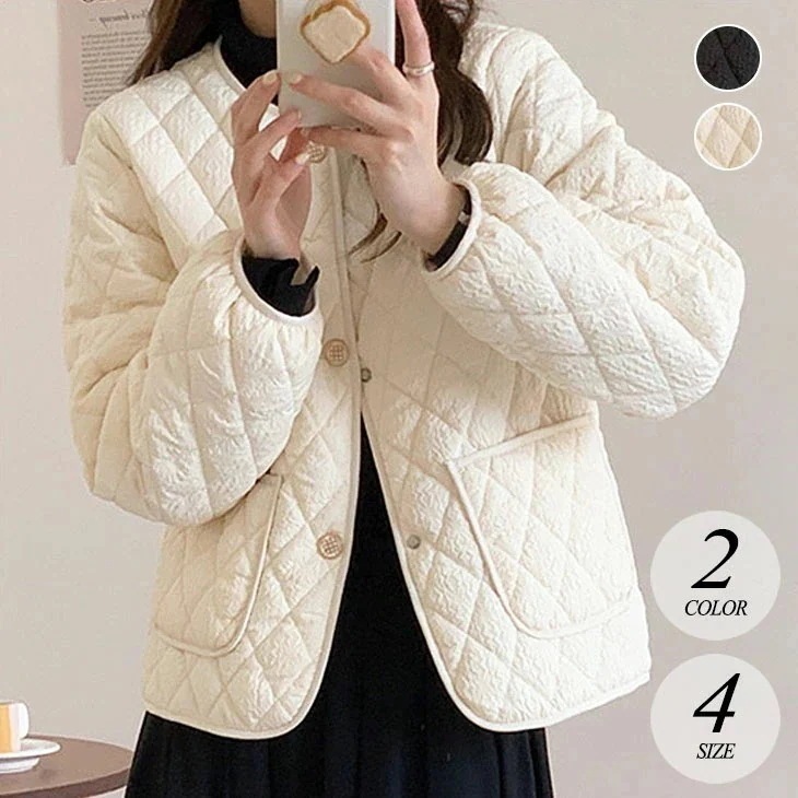 ダウン コート レディース アウター ジャケット オーバーサイズ ブルゾン 長袖 カジュアル 防寒 羽織り 体型カバー 秋 冬 可愛い おしゃれ 韓国ファッション