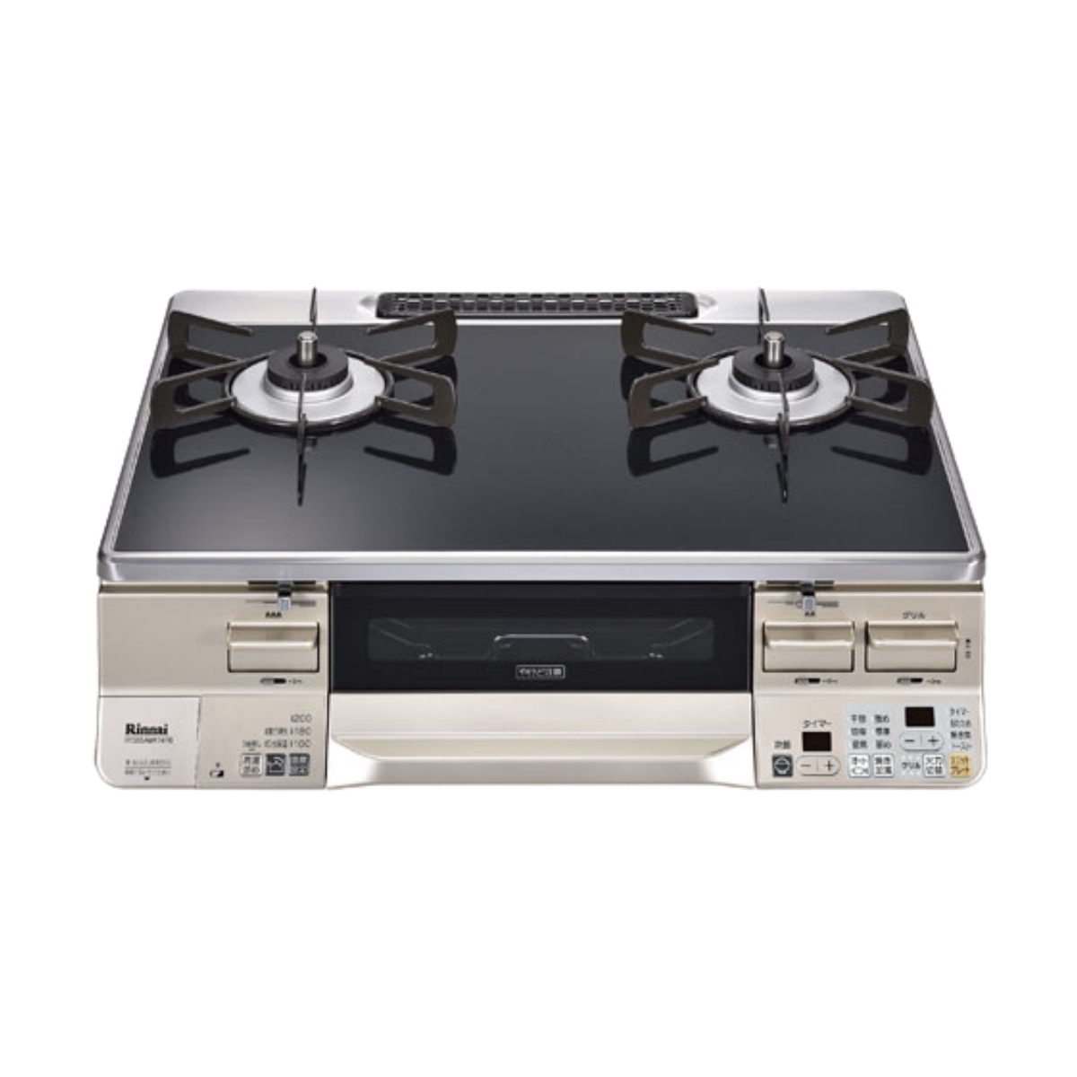 RTS65AWK1R-CL-A13　 都市ガス ガスコンロ 2口 左強火力 幅 約59cm 料理 水無両面焼グリル 消火機能 安全装置
