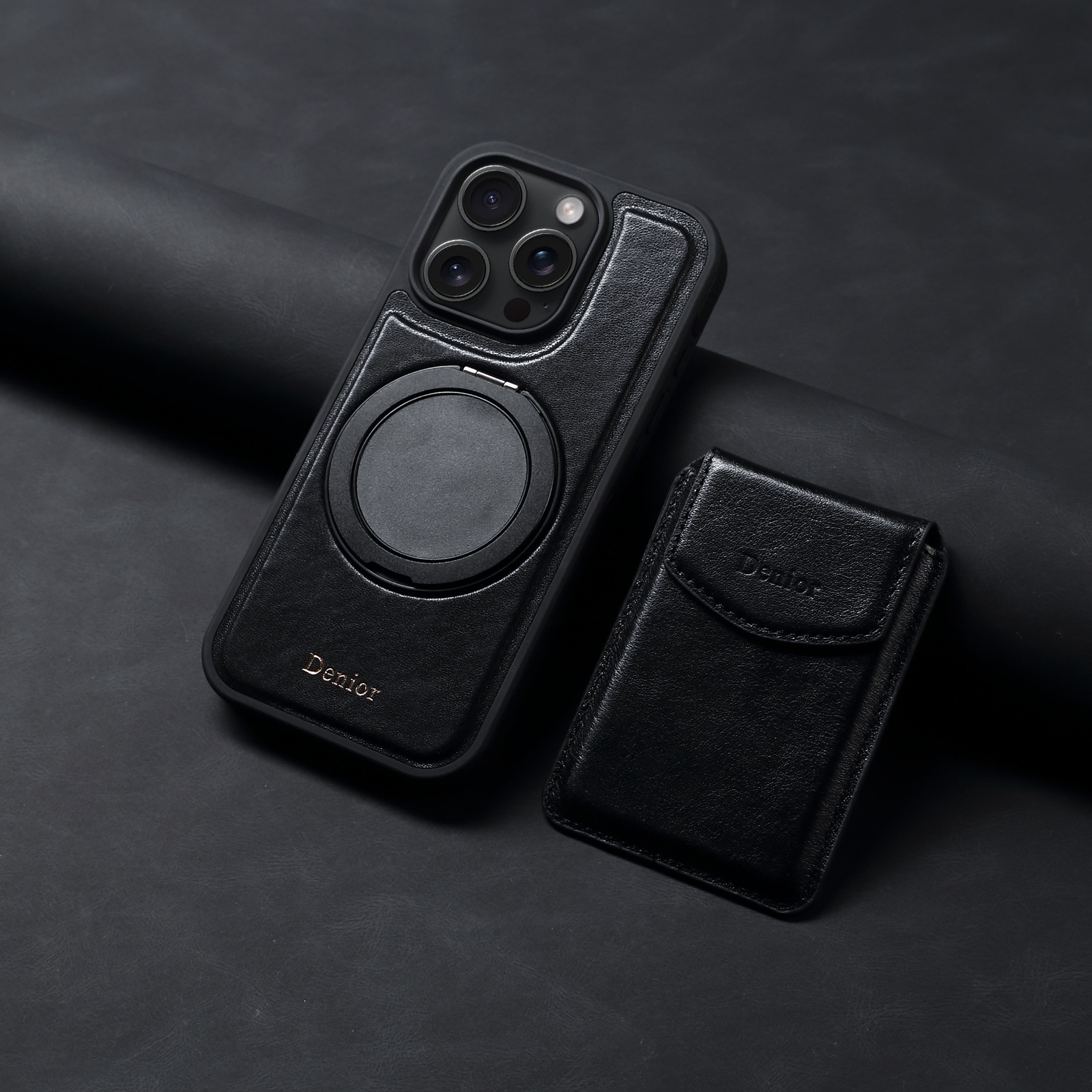 Gear 360回転磁気ブラケットApple 16ProMax携帯電話15proカードホルダー15plus保護ケースに適合