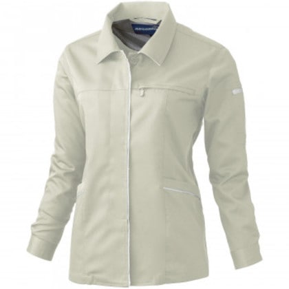 桑和 612 レディース長袖スモック 3Lサイズ ベージュ(3) Absolute GEAR