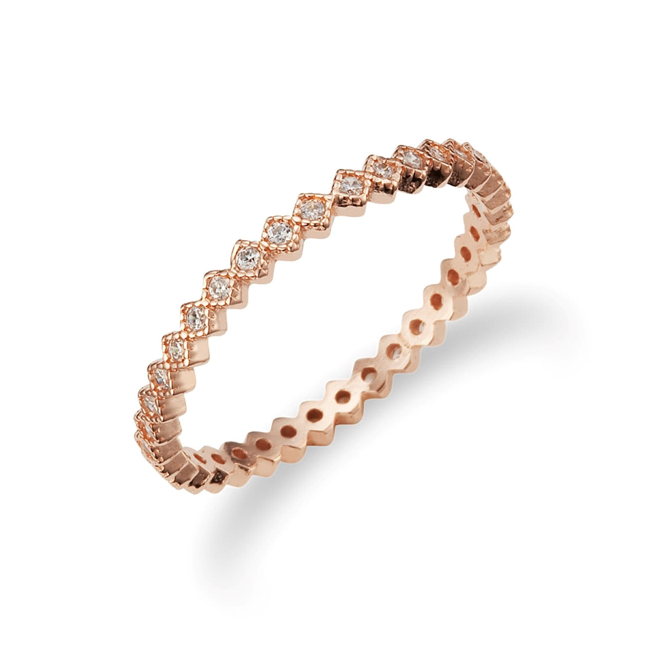 ヘスエル シルバー ロンバース キュービック リング JR1926