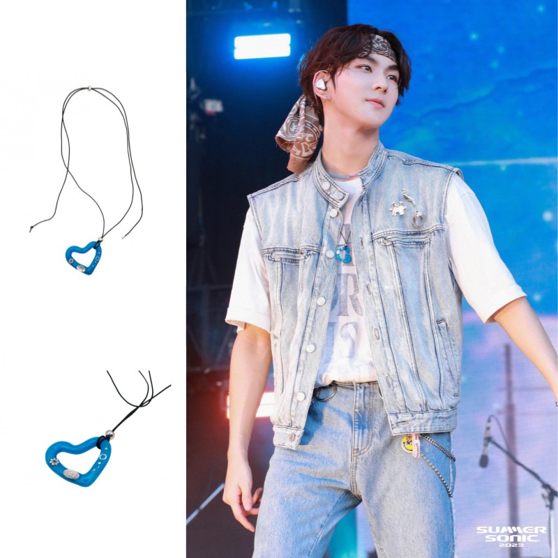 [ENHYPEN JUNGWON 着用] NFF heart ocean necklace