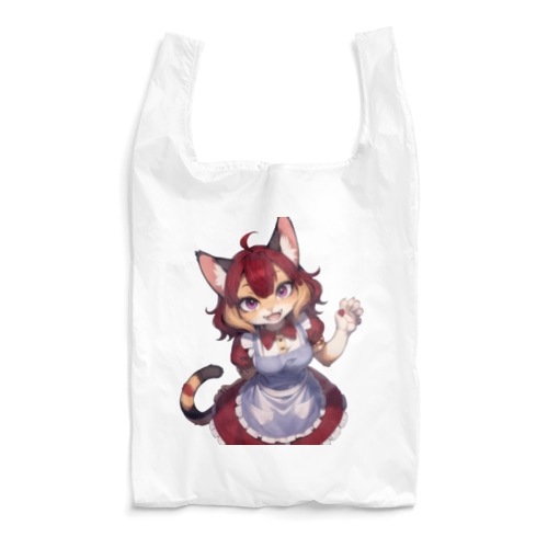 【文字入れ可能受注生産】三毛猫の女の子　ジェシカ エコバッグ