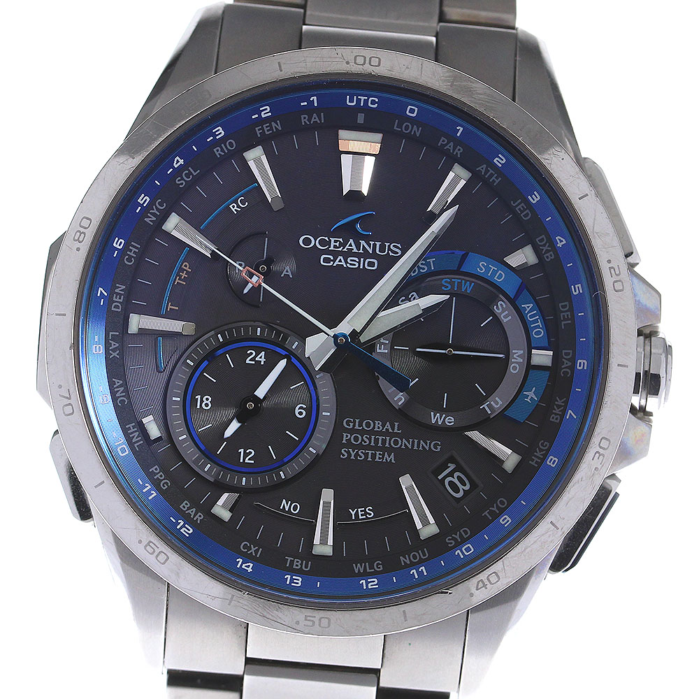 カシオ CASIO OCW-G1000-1AJF オシアナス ソーラー電波 メンズ _809451【中古】
