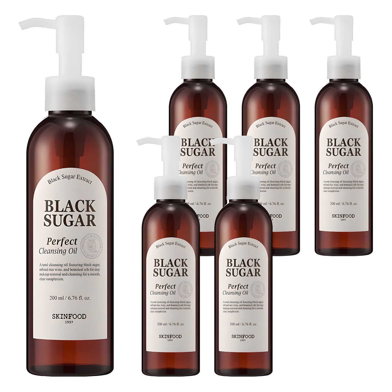 ブラックシュガー パーフェクト クレンジングオイル 200ml 6個