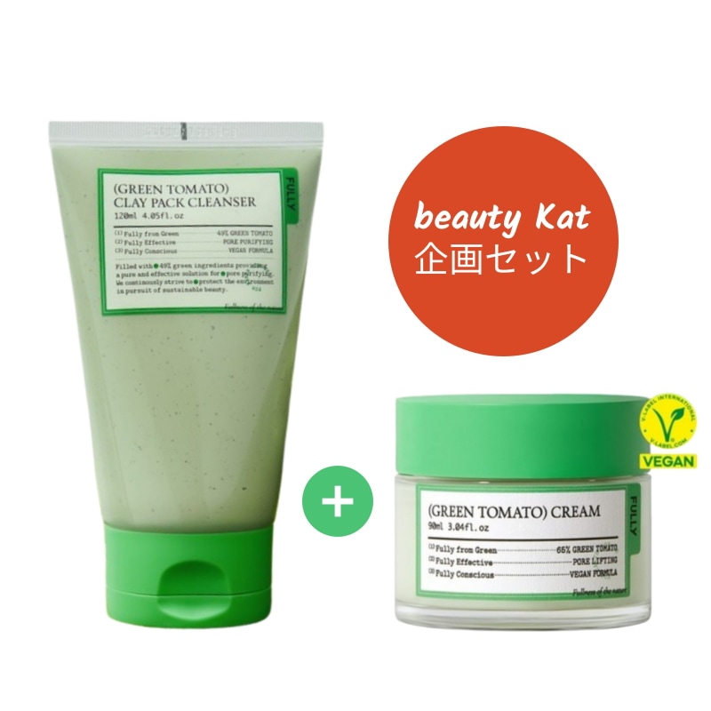 [毛穴ケア] グリーントマトクレイパック 120ml1個＋グリーントマトクリーム 90ml1個/ 企画セット/保湿&角質ケア/韓国コスメ