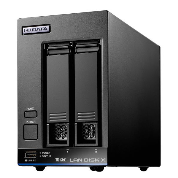 HDL2-XA2B 10GbE&マルチギガビット Linux 法人向け 2ドライブNAS 2TB (5年保証データ復旧) 52,002円